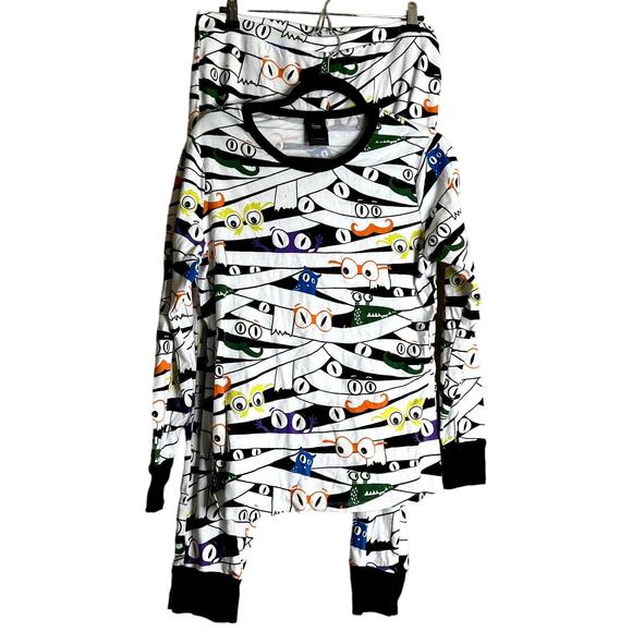 Hyde & Eek Pajama Set Women Large Glow-in-dark Mummy Wrap Halloween Sleepwear - Picture 1 of 16